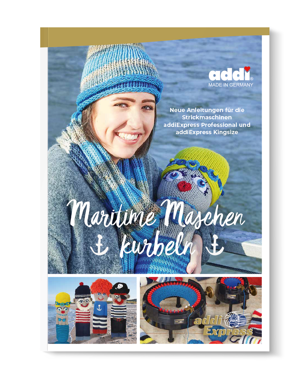 addiExpress-Anleitungsbuch "Maritime Maschen kurbeln"